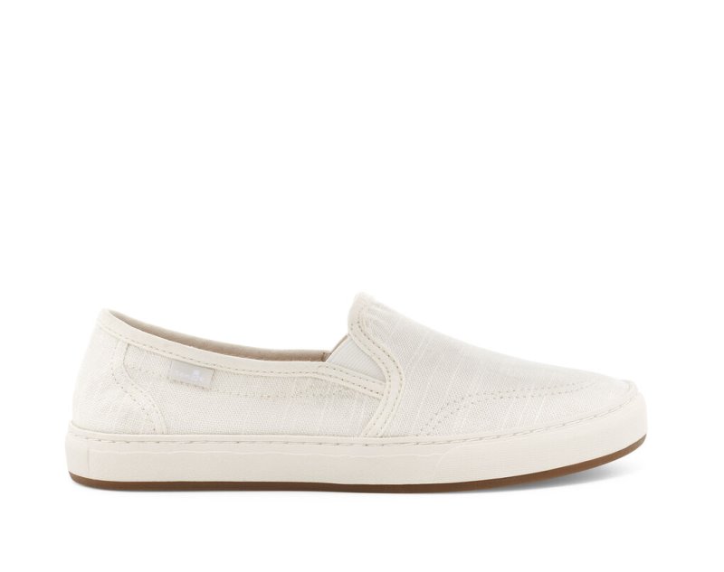 Sanuk Womens Avery Hemp Vegan Slip-on White Shoes | ALHCKT389